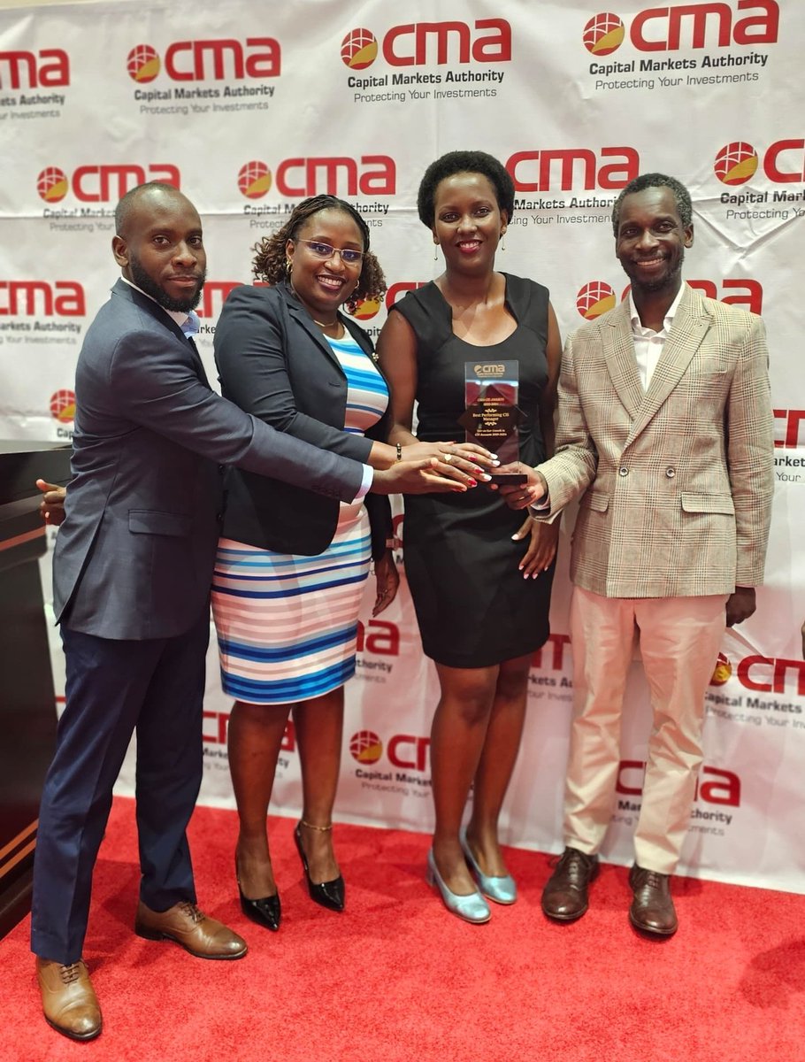 CmaUganda's tweet photo. Yesterday, @CmaUganda hosted its annual CIS Awards, celebrating and recognizing various stakeholders who have contributed to the growth of the Collective Investment Schemes (CIS) sector in Uganda.

Assets Under Management (AUM) for Collective Investment Schemes (CIS) have witnessed tremendous growth, from UGX 155 billion in March 2019 to UGX 2.8 trillion as at the end of March 2024. This remarkable achievement is a testament to the dedication and hard work of the individuals and entities CMA celebrated yesterday.

The awards were presented as follows:

Best Performing CIS Manager (Based on Year-on-Year Growth in CIS AUM for the years 2019-2024 ): @icealionug

Best Performing CIS Manager (Based on Year-on-Year Growth in CIS Accounts for the years 2019-2024): @XenoUganda

Most Innovative Fund of the Year (Based on products, customer centricity, and contribution to long-term savings): @BritamUganda 

Best Performing Investor Resource Person (Based on sessions for FY 2023-2024): @mwiimaandrew

CIS Manager of the Year (Based on Total AUM for FY 2023-2024 ): @UAPOldMutualUg

We congratulate all the winners for their outstanding contributions. We also extend our heartfelt appreciation to all the other players whose efforts and innovations continue to drive the growth of Uganda's capital markets and the nation as a whole.