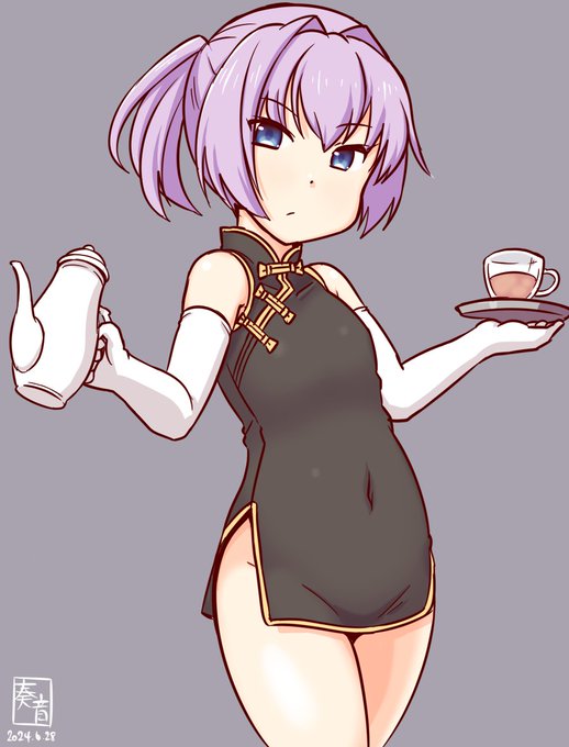 「もちろん、この不知火に抜かりはありません。
 準備は万端です」

#艦これ版真剣お絵描き60分一本勝負_20240628
#不知火 