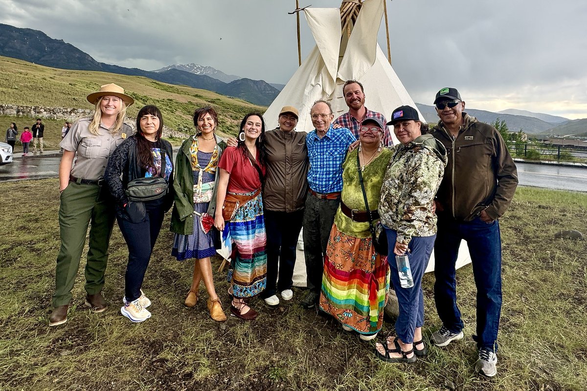 Mountain Time Arts hosted an opening ceremony for Yellowstone Revealed! Through Sept. 9, tipis will be on display at our 5 entrances, where visitors can learn about the significance of Tribal Peoples and tipi lodges. Learn more: ow.ly/2SiM50Sra2q