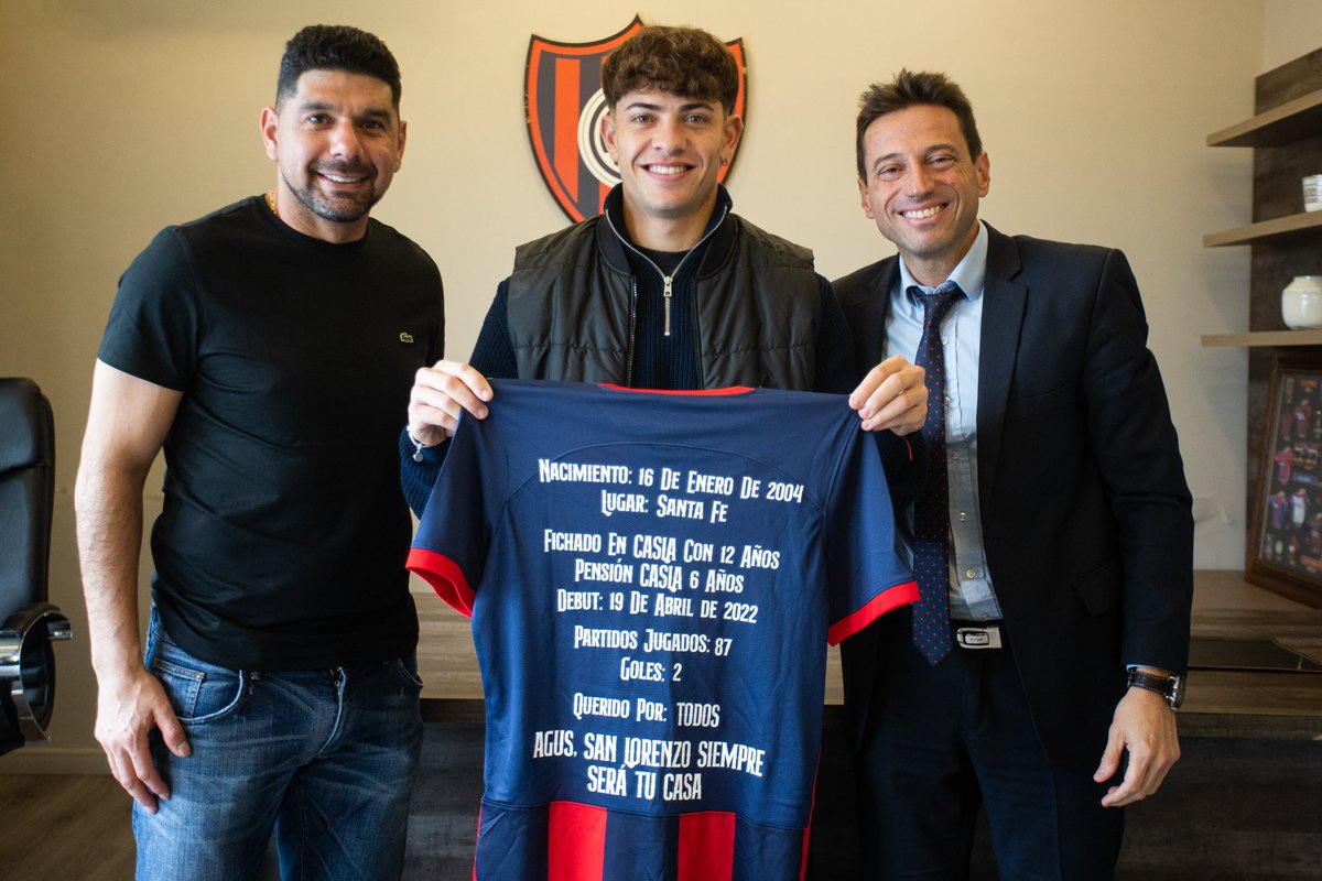 SanLorenzo's tweet photo. #SanLorenzo acordó con Palmeiras la transferencia de Agustín Giay por 7.5 millones de dólares por el 75% del pase.
Es una de las ventas más importantes de un jugador surgido de las inferiores en la historia del club.
¡Te deseamos lo mejor, Agus, gracias por tu compromiso y amor por la camiseta! 💙❤️