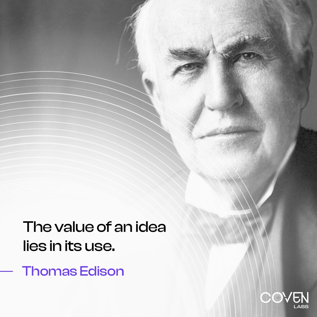 “The value of an idea lies in its use.” At CovenLabs, we embody this principle by turning innovative concepts into impactful realities. Join us in bringing transformative ideas to life. 🌍

#InnovationInAction #DigitalTransformation #InspireChange #CovenLabs #ThomasEdison