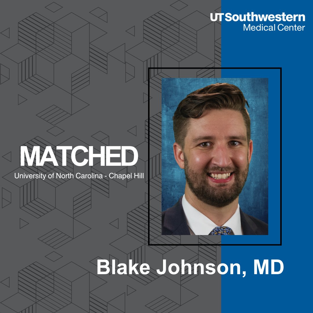 FABULOUS!!!! Congratulations to our very own Blake Johnson, MD, on matching into UNC Chapel Hill's GURS fellowship! 👏🔥🎉