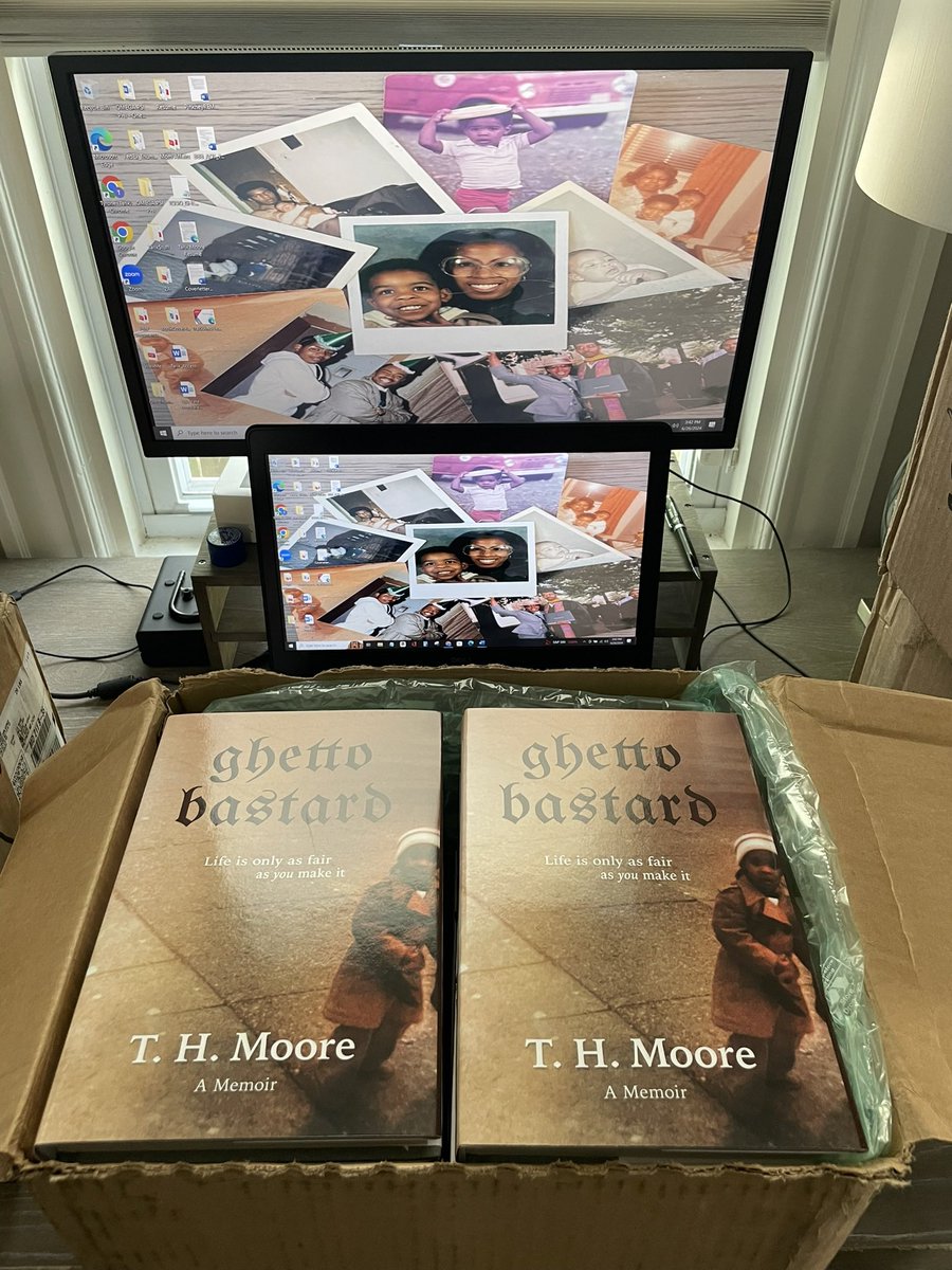 Thmoorenovels's tweet photo. HAPPY FRIDAY! They’re HERE!
Order and RECEIVE your autographed copy of my new book “Ghetto Bastard” before it’s 9/17 National release date. 
https://t.co/QCT2clRAbD https://t.co/hAwxzCMsr5
