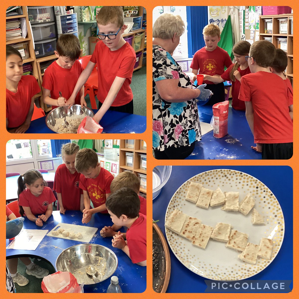 We have enjoyed learning about the Seder plate shared by Jewish families during the Passover meal. We even had a chance to make our own unleavened bread. #ReligiouseducationYES #CatholiclifeandmissionYES