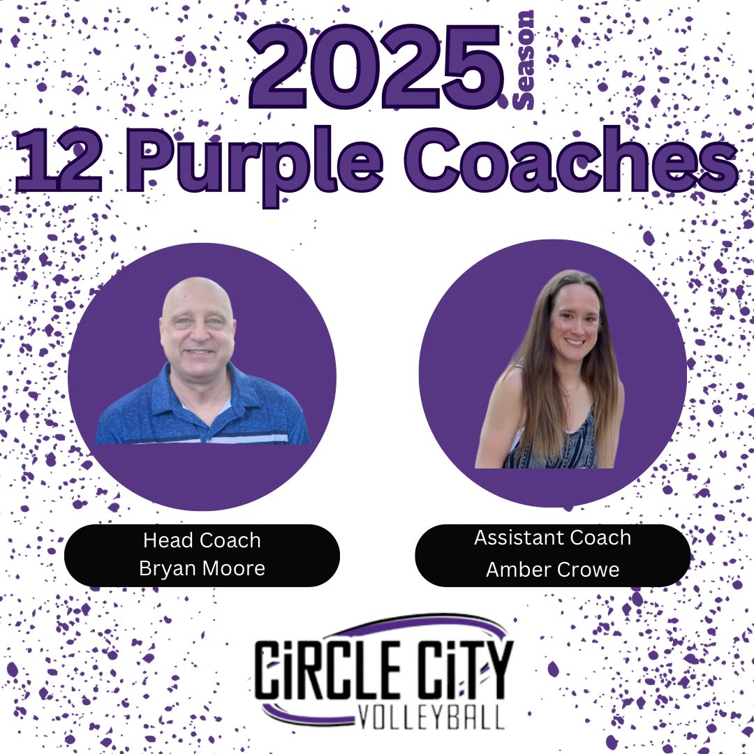 Next up for our 2025 Coaching Lineup is 12 Purple who will be coached by Bryan Moore and assisted by Amber Crowe! 🤩 No one better to lead the development of our 12’s than Bryan and Amber &amp; we know we are going to see huge improvements in their skills with their guidance!