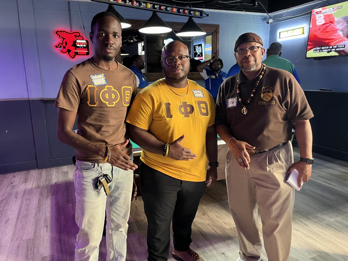 #NPHCDOCommunity | We thank the Alpha Epsilon Omega chapter of Iota Phi Theta Fraternity, Inc., for co-hosting the Divine 9 Happy Hour Mixer with us, and we thank the entire D9 community for supporting the event. | #NPHC #D9 #DivineNine #NPHCDO | PHOTOS: photos.app.goo.gl/M2bv56uyF9EZEC…