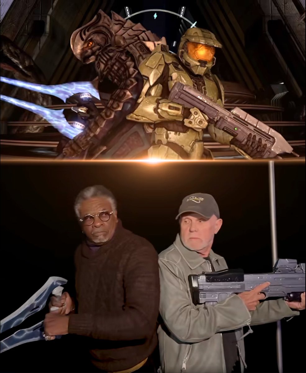 Shoutout to the time when he and Keith David recreated that hard af pose from Halo 3