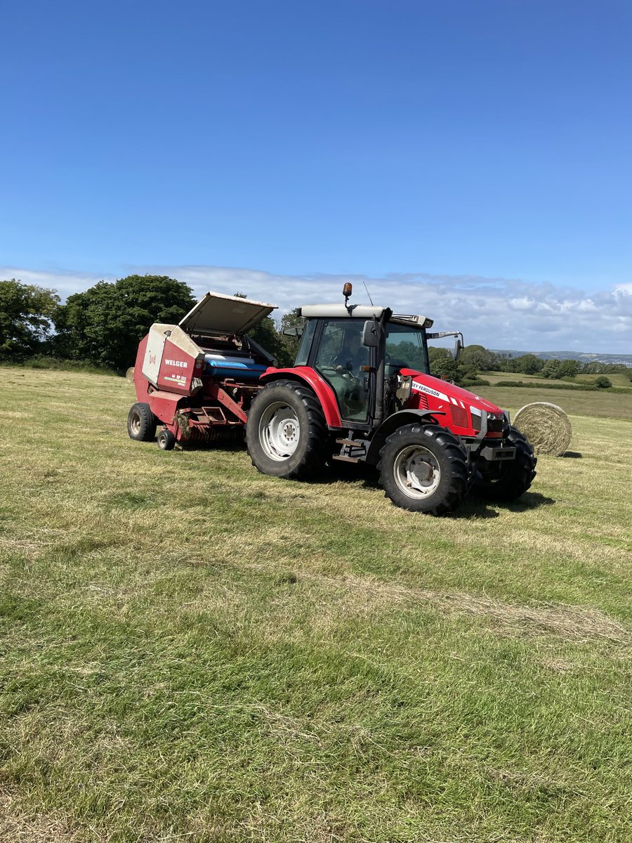 A nice day for baling hay on Gower Peninsular!