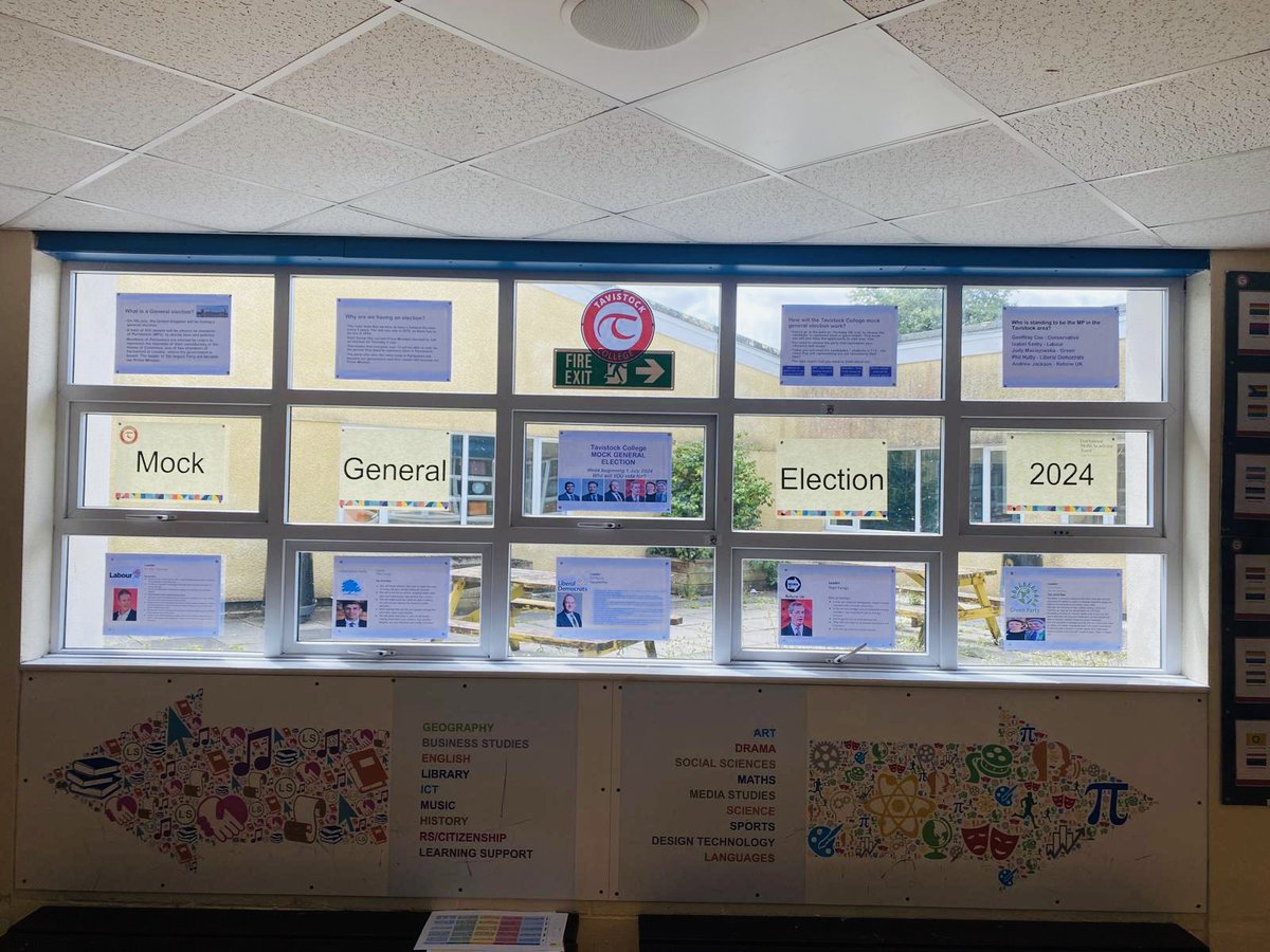 CollegeTavi's tweet photo. Young people at Tavistock College investing in democracy and the importance of voting on their futures. #generalelection24 @DartmoorMAT https://t.co/qIsbY05ZkP