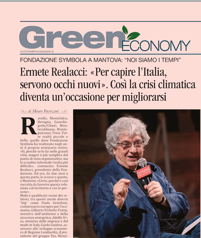 mondopadano's tweet photo. Fondazione Symbola a #Mantova: “Noi siamo i tempi”
Intervista a Ermete #Realacci: «Per capire l’Italia, servono occhi nuovi». Così la crisi climatica diventa un’occasione per migliorarsi.
@erealacci @SymbolaFondazio
https://t.co/4sF2yON0Da https://t.co/J3jd6tGWFR