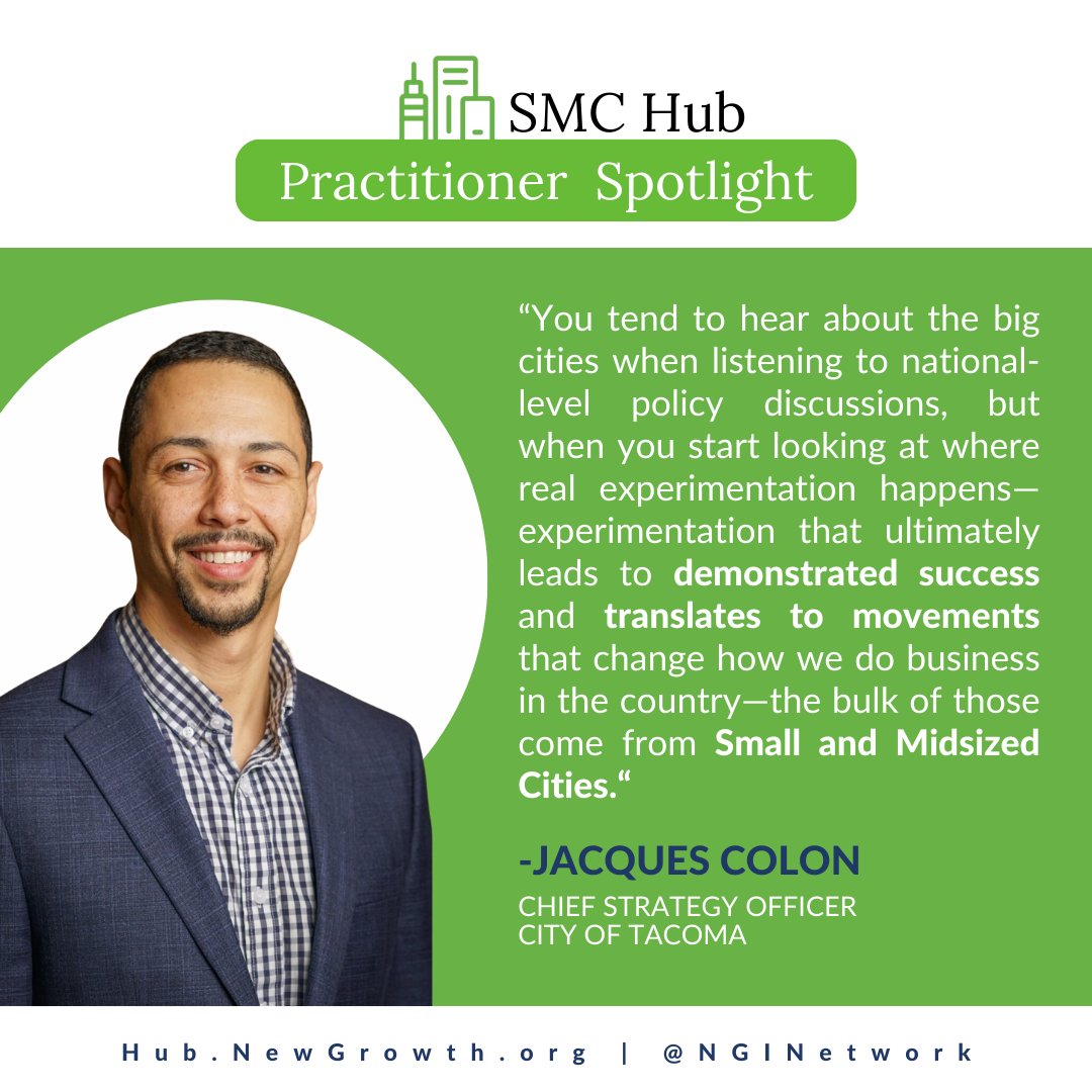 New Growth Innovation Network (@nginetwork) on Twitter photo Our June #SMC Practitioner Spotlight is Jacques Colon , Chief Strategy Officer for <a href="/CityofTacoma/">City of Tacoma</a>! He leads key initiatives like the #Equity Index, which won the #NGIN Luminary Award at the #CityscapesSummit2024. Watch his interview on hub.newgrowth.com! #EconomicDevelopment Our June #SMC Practitioner Spotlight is Jacques Colon , Chief Strategy Officer for <a href="/CityofTacoma/">City of Tacoma</a>! He leads key initiatives like the #Equity Index, which won the #NGIN Luminary Award at the #CityscapesSummit2024. Watch his interview on hub.newgrowth.com! #EconomicDevelopment