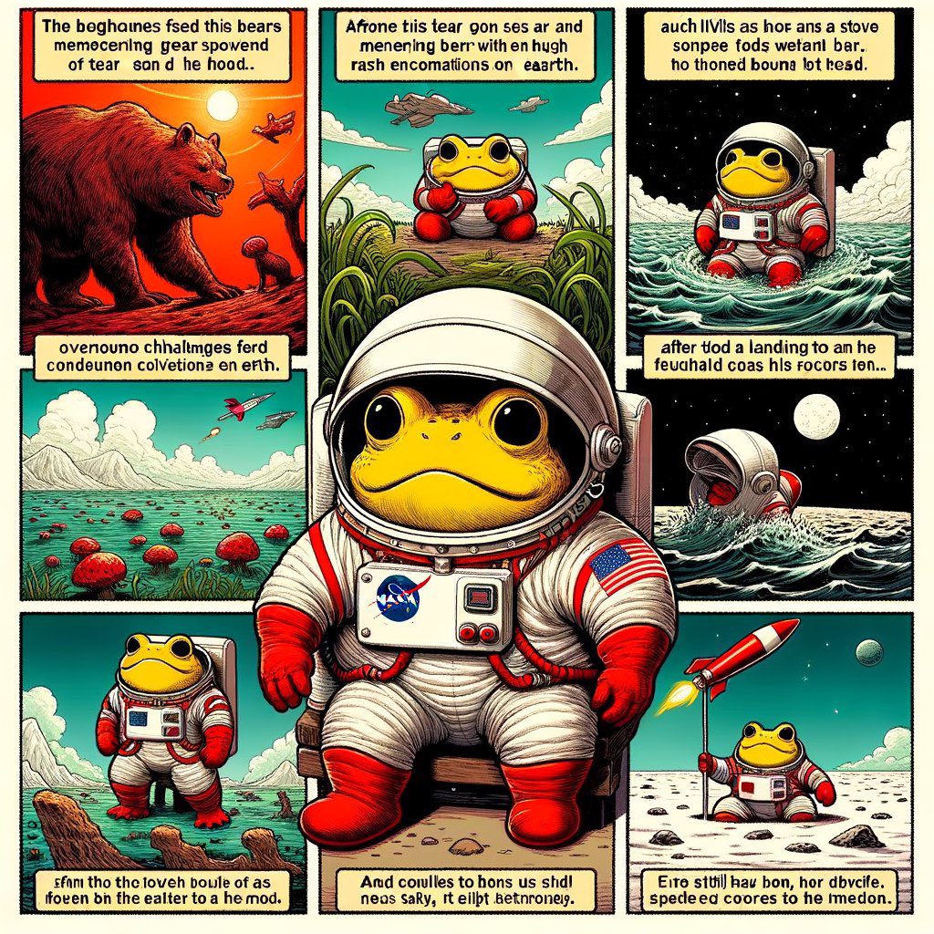 CRYPTOGUIDERR's tweet image. The comic of $TURBO the greatest
He survived everything life could throw at him and left for the moon
Watch how the story unfolds and make sure your part of he’s journey
@TurboToadToken #Bullrun2024