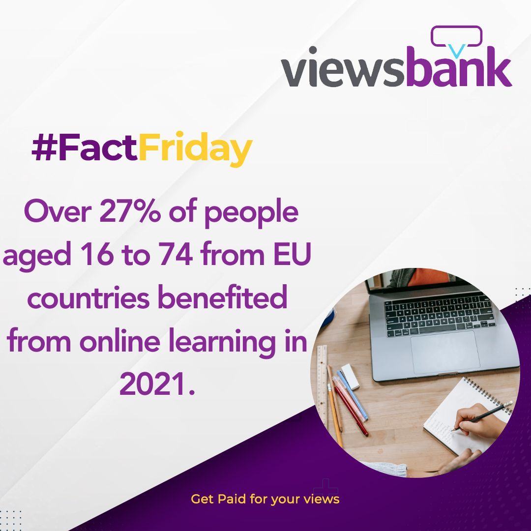 viewsbank's tweet photo. #FactFriday The diversity of learners engaged in online education helps break down barriers and creates opportunities for everyone, regardless of location or social status.
#OnlineLearning #eCourses #Diversity #Status https://t.co/nEDGvmfhrD