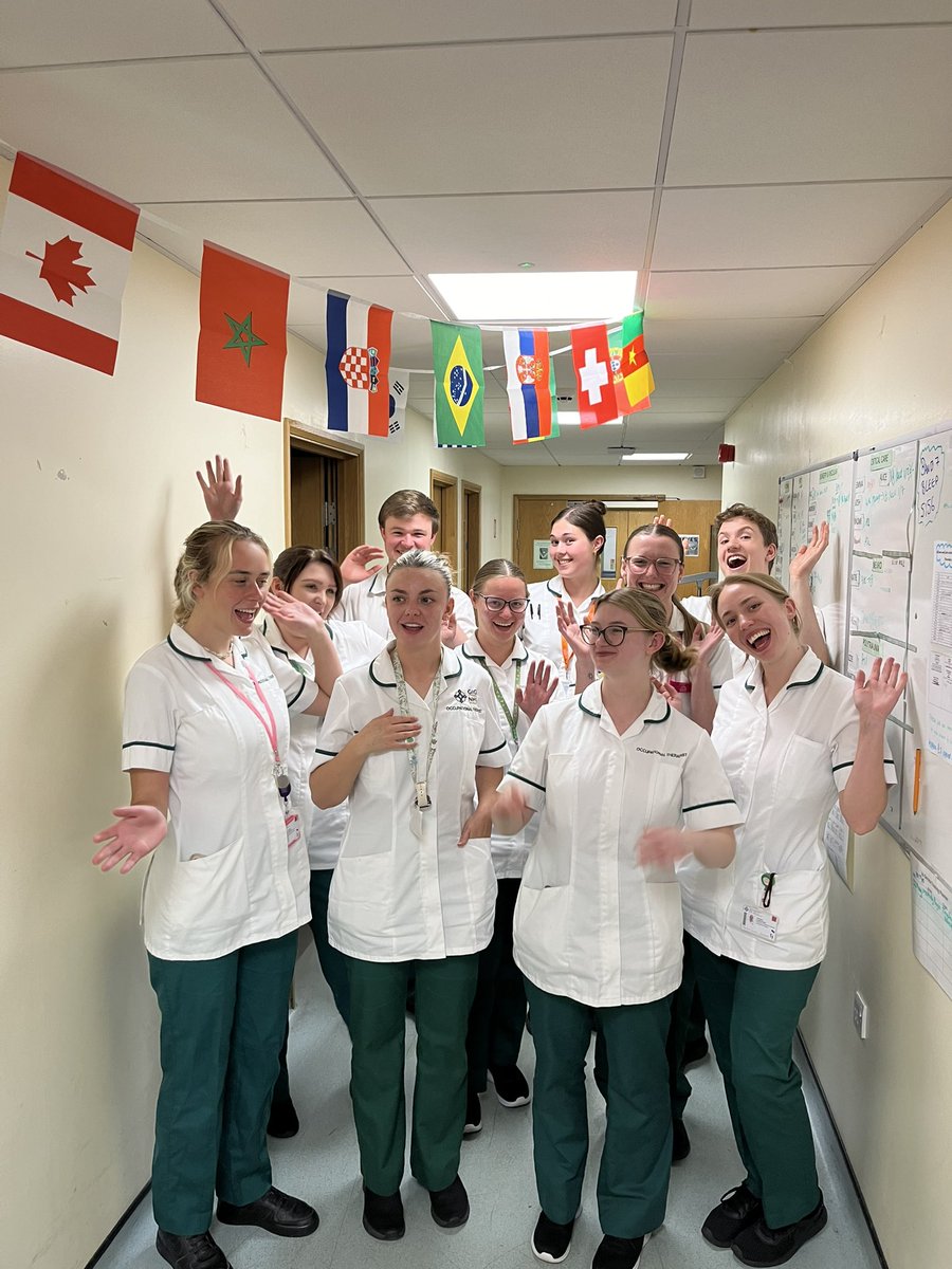 Big thanks to our lovely rotational band 5's who are leaving UHW today! They've supported Medicine, Surgery, Spinal services, Frailty/right bed first time, Older people's rehab, Trauma and Orthopeadics and Vascular services. You've been joyous! #@CAVocctherapy