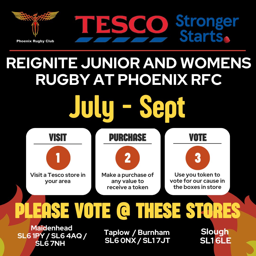 Phoenix RFC (@phoenix_rfc) on Twitter photo Exciting News🎉🎉
Phoenix RFCs project is up for a vote in TESCO stores! Cast your vote from July to Sept to help us reignite rugby in our community.
#tescostrongerstarts <a href="/groundworks/">Groundworks</a> Exciting News🎉🎉
Phoenix RFCs project is up for a vote in TESCO stores! Cast your vote from July to Sept to help us reignite rugby in our community.
#tescostrongerstarts <a href="/groundworks/">Groundworks</a>