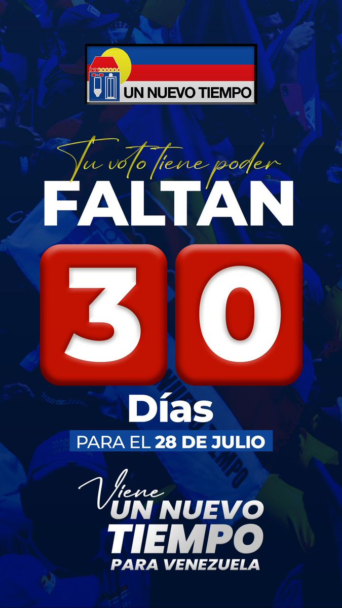 Hermano, amigo o compañero cumple con tú deber y derecho de votar, Vzla nos necesita