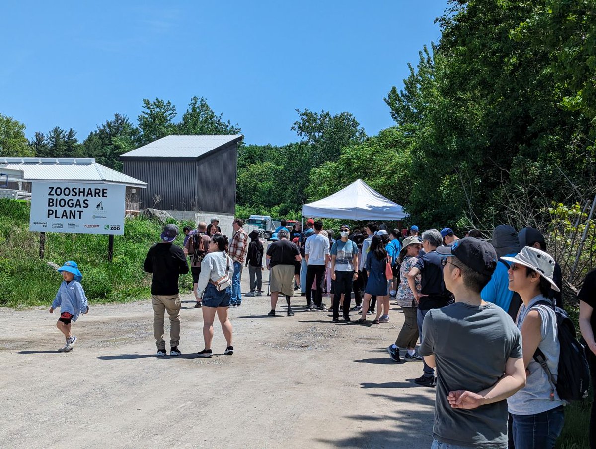 There are still spots available for tours of the biogas plant which start tomorrow and run every weekend all summer. Check our webpage for booking zooshare.ca/visit-us