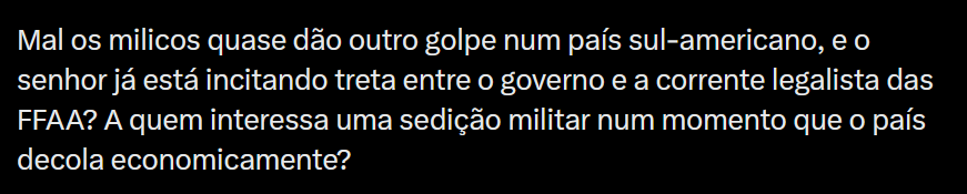 AnarcoFino's tweet image. Os realpolitik de sofá acordaram hoje com o objetivo de lamber coturno de milico mesmo. Tudo isso porque o Lula afirmou que não vai mexer na pensão dos militares.