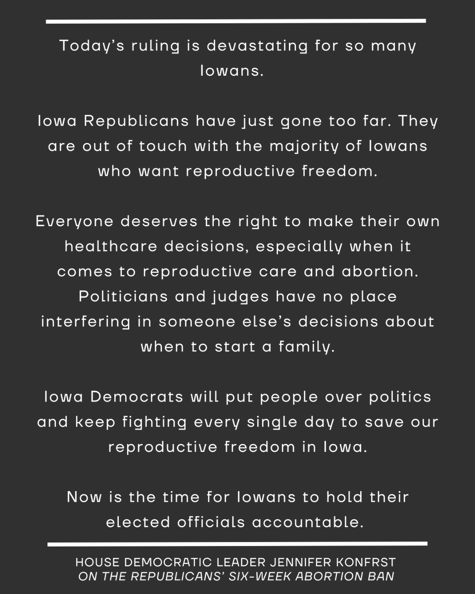 KonfrstForIowa's tweet photo. Devastating. Infuriating. Out of touch. Heartbreaking. 

Vote. https://t.co/Vv3z3tBZHm