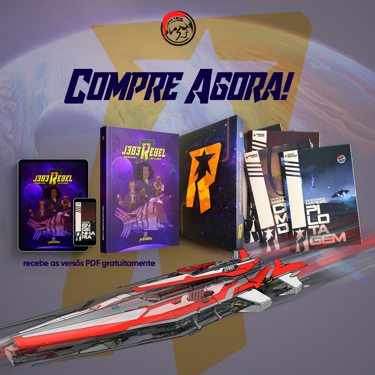 SecularGames's tweet image. Compre agora o seu jogo de Ficção Científica Espacial e baixe todos os extras no site, tem fichas automatizadas e aventura pronta.  🤗