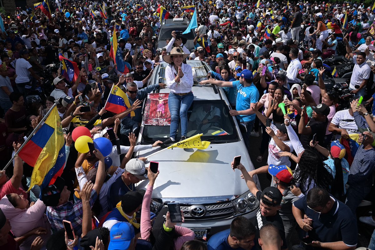Gaby Oráa (@gabyoraa) on Twitter photo La líder opositora Venezolana <a href="/MariaCorinaYA/">María Corina Machado</a> recorre el estado #Tachira , Venezuela el 28 de Junio de 2024.
REUTERS/Gaby Oraa La líder opositora Venezolana <a href="/MariaCorinaYA/">María Corina Machado</a> recorre el estado #Tachira , Venezuela el 28 de Junio de 2024.
REUTERS/Gaby Oraa