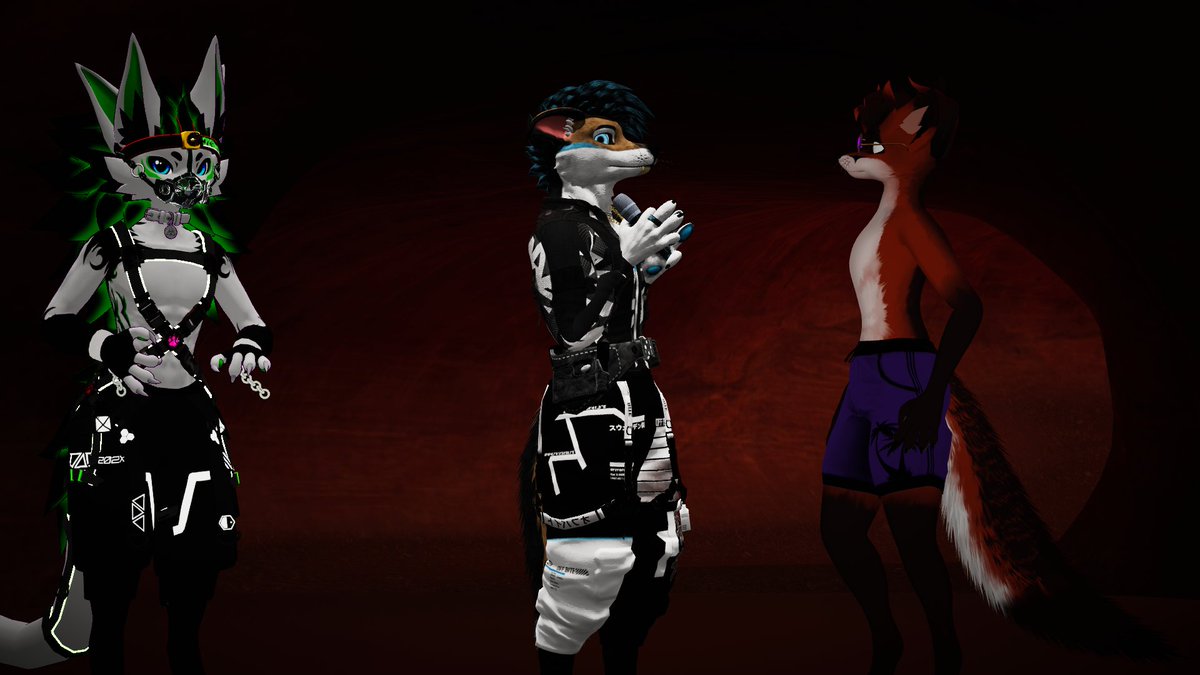 IWieldKeys_VRC's tweet photo. This is going to be another late post incoming, but last weekend I was able to attend a small part of C&D:Rockfall and it was great! It was my first time attending one of @CorbellePlays events, and I definitely would like to attend more.
#VRChat #CDRockfall https://t.co/5DhlVqXYFS