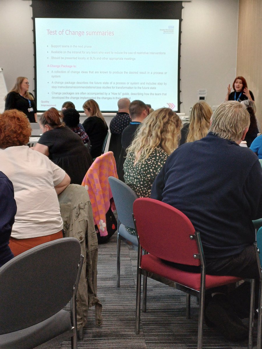 Jo GMMH (@gmmhjo) on Twitter photo Had a very inspiring day launching the next phase of the Reducing Restrictive Practice QI collaborative <a href="/GMMH_NHS/">Greater Manchester Mental Health</a> and celebrating the success of the current phase. It's been fantastic to see all the improvements in care and reductions in restrictive practice. Well done all! Had a very inspiring day launching the next phase of the Reducing Restrictive Practice QI collaborative <a href="/GMMH_NHS/">Greater Manchester Mental Health</a> and celebrating the success of the current phase. It's been fantastic to see all the improvements in care and reductions in restrictive practice. Well done all!
