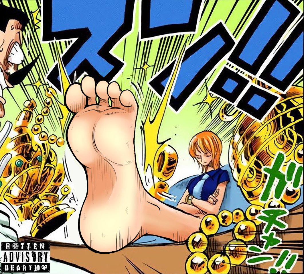 Rottenheart10 🔞 on X: Nami Feet Edit Is not one of my best works but i  was curious to try the style of One piece for this shoe frame! :3 credit to  @