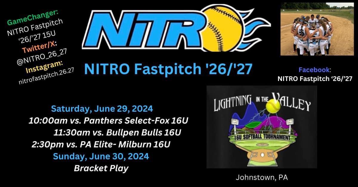 tbeech24's tweet photo. This weekend my teammates and I will be in Johnstown,Pa for the Lightning in the Valley tournament! Come watch us play or watch our game changer!⬇️@pitt @Gannon_Softball @USFSoftball @OhioStateSB https://t.co/ZT6LRI2h5Z