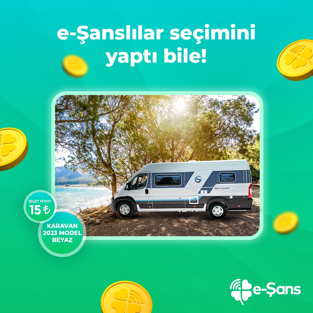 esanscomtr's tweet photo. Hafta sonunu nasıl geçirmek istersin? e-Şanslılar seçimini yaptı bile!
https://t.co/BaKbyuffZJ adresinden 2023 model karavan çekilişine katıl, kazanma şansını kaçırma!
#esans #çekiliş #şans #talih #esyapiyangosu #millipiyangoidaresi https://t.co/l1CUXXdkHB