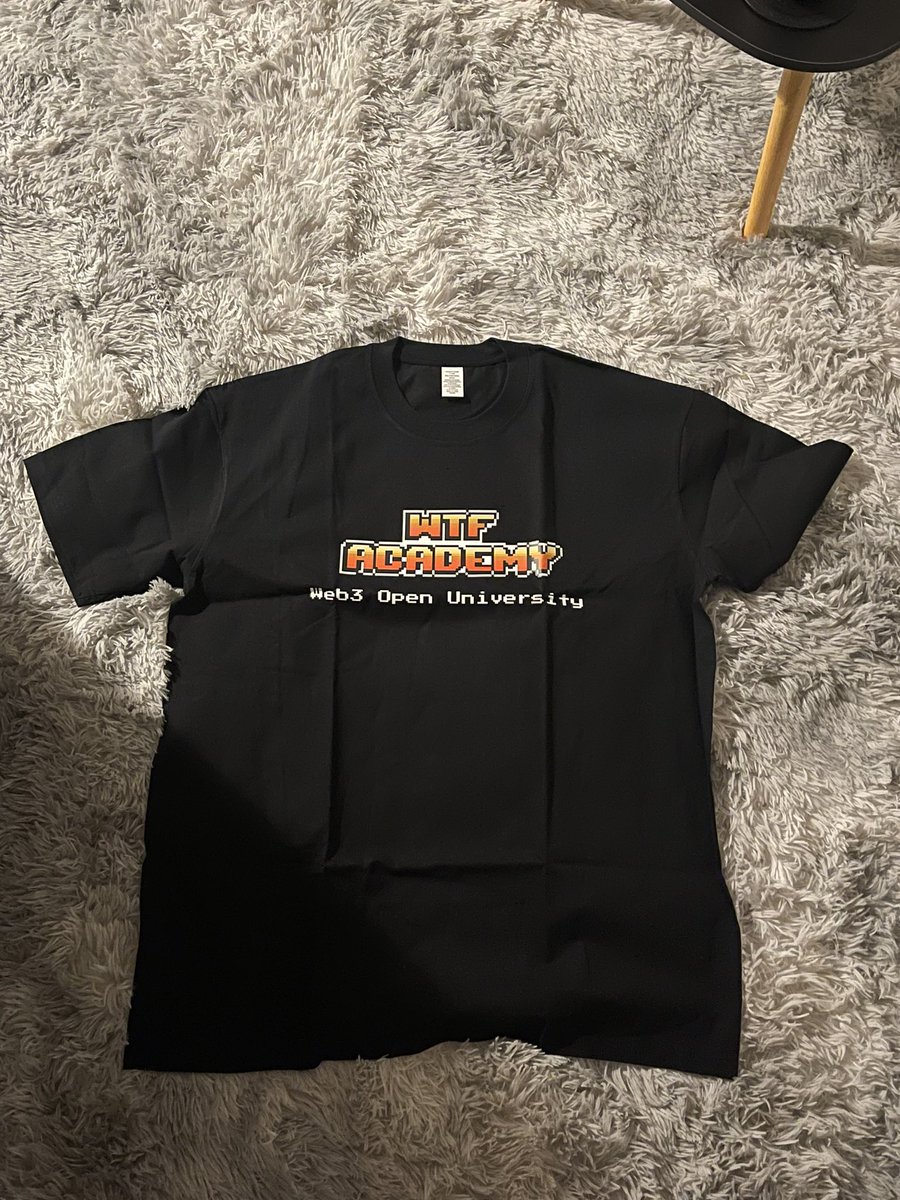 收到的第二份实体空投
感恩❤️<a href="/0xAA_Science/">0xAA</a> 
 希望<a href="/WTFAcademy_/">WTF Academy</a> 越来越棒！