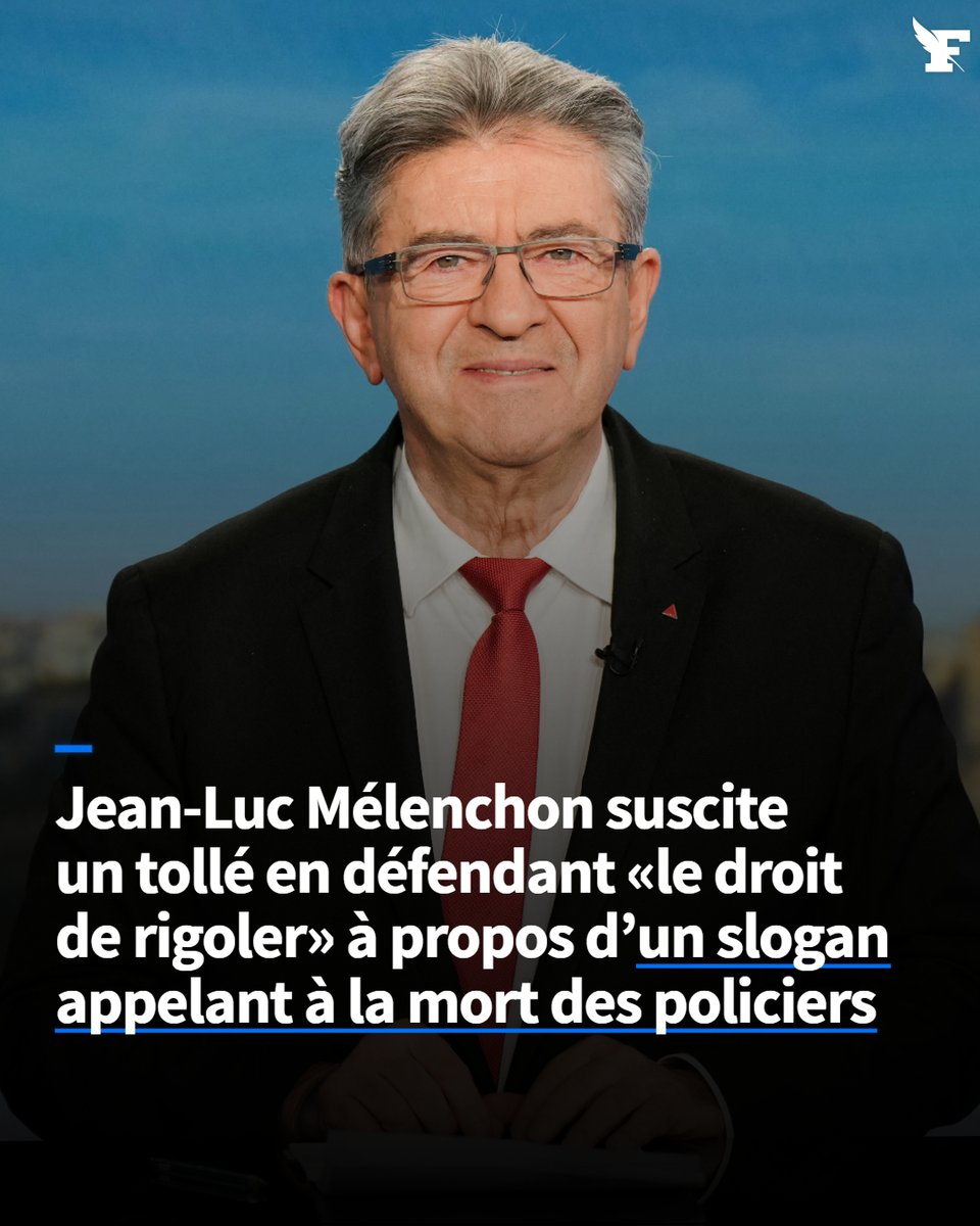 Le_Figaro's tweet image. «Un flic mort, c’est un vote pour le RN en moins.» C’est au sujet de ce slogan anti-police que le leader de La France insoumise a ironisé. «C’est absurde... mais on a le droit de rigoler quand même», a affirmé Jean-Luc Mélenchon sur M6.
→ lefigaro.fr/elections/legi…