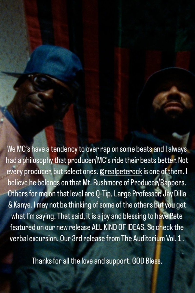 trusoulnyc's tweet image. From the desk of @common 

@PeteRock #PeteRock