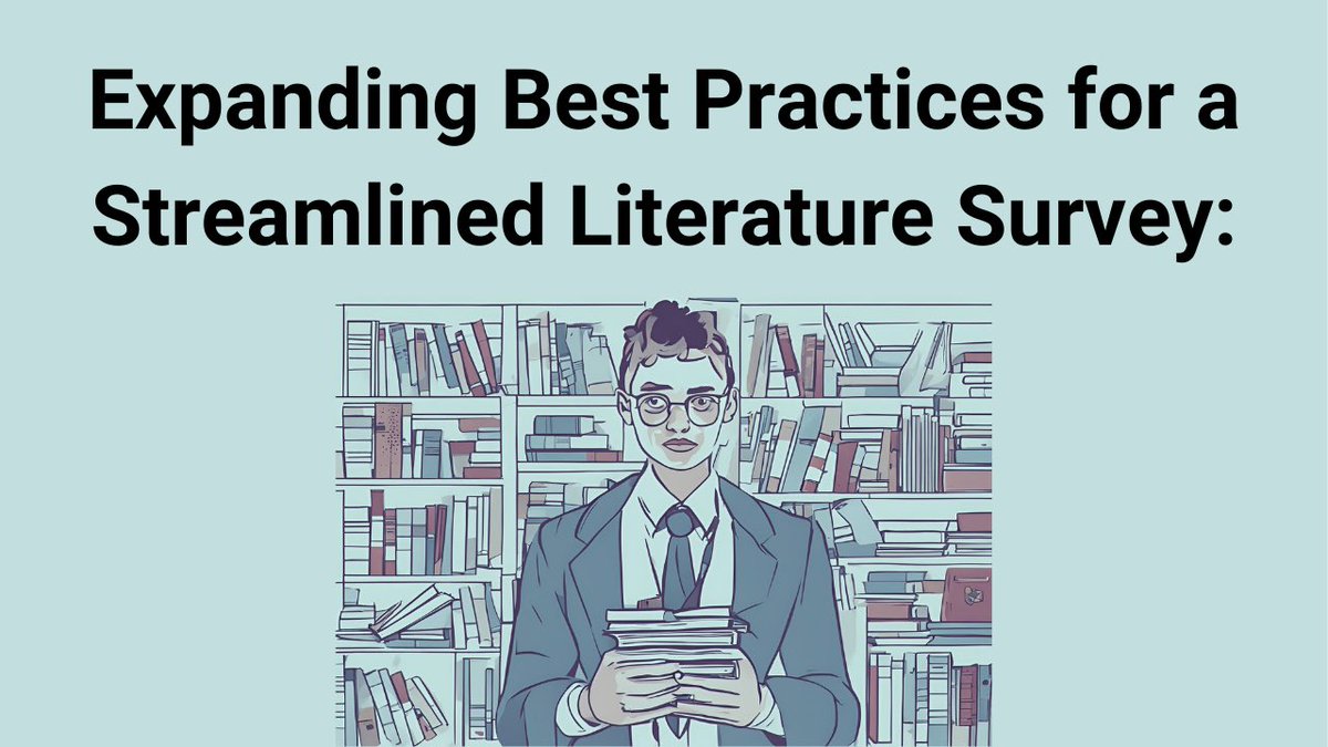 scienceofLives's tweet photo. Level up your lit review game!

Feeling overwhelmed by the research rabbit hole during your literature survey?  Don’t fret, we’ve got you covered!

This post is all about expanding your best practices for a streamlined (and dare we say, enjoyable?) literature review: https://t.co/MJarTbrXvK