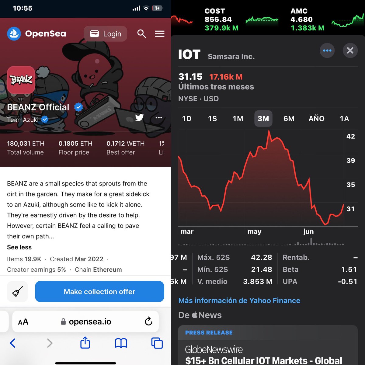 aidourtroops's tweet image. 28june24 @cnbcfastmoney #cnbc #fastmoney #finaltrade "Buy shares of $IOT " #iot #samsara #devices #trading #options #market #stocks #sp500 spotlight web3 #project is #beanzofficial @Azuki #azuki #blockchain #digital #nft #web3 #token #crypto