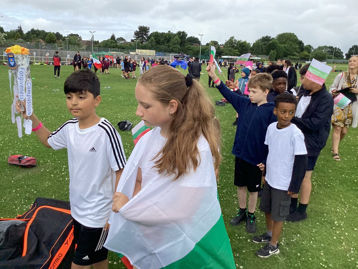 OurLadysCP's tweet photo. Year 3/4 started the sports fun off with a opening ceremony @OurLadyandAllS1 #CST #CatholicLife #SparkActive https://t.co/RO8eXL2LpQ