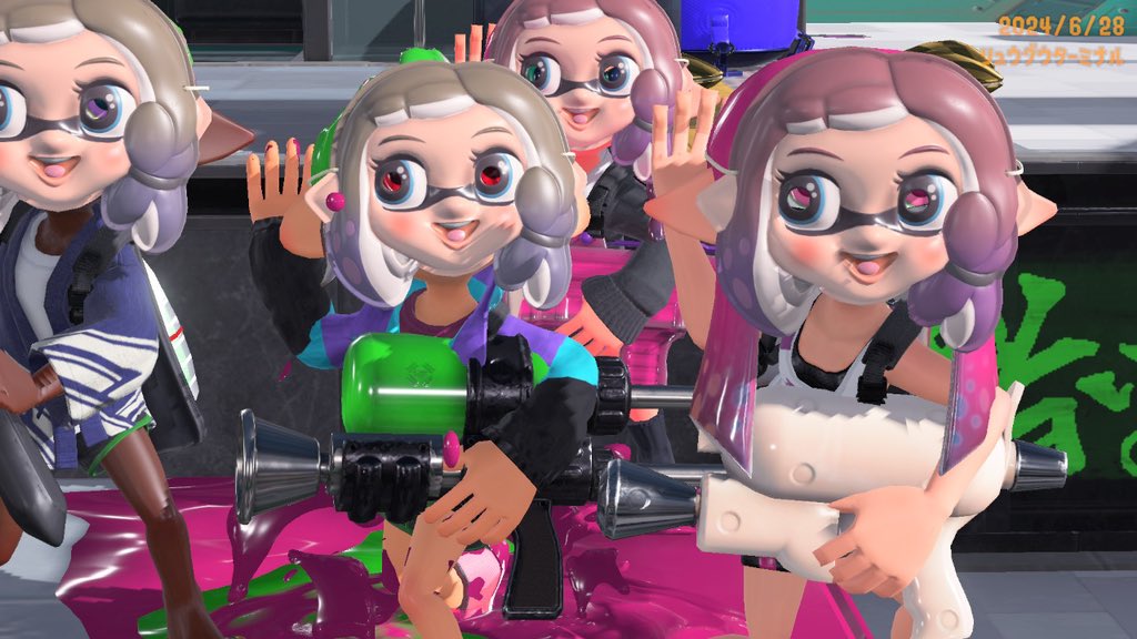 イカガール(スプラトゥーン) ,インクリング 「」|なおきのイラスト