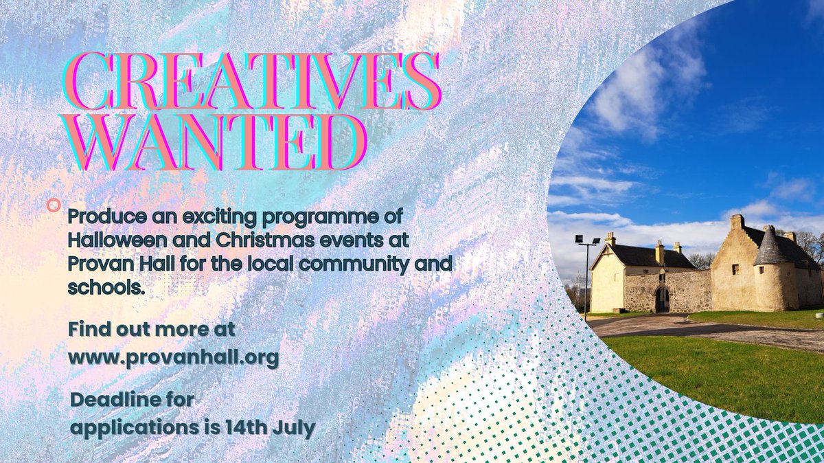 APPLICATION DEADLINE CHANGE
Please note that our applications for expressions of interest deadline for our creative programme is now 14th July. Find out more about our paid commission on: bit.ly/4cAmLUx. 

#artsjobs #arts #culture #heritage #museum #creative #creativejob