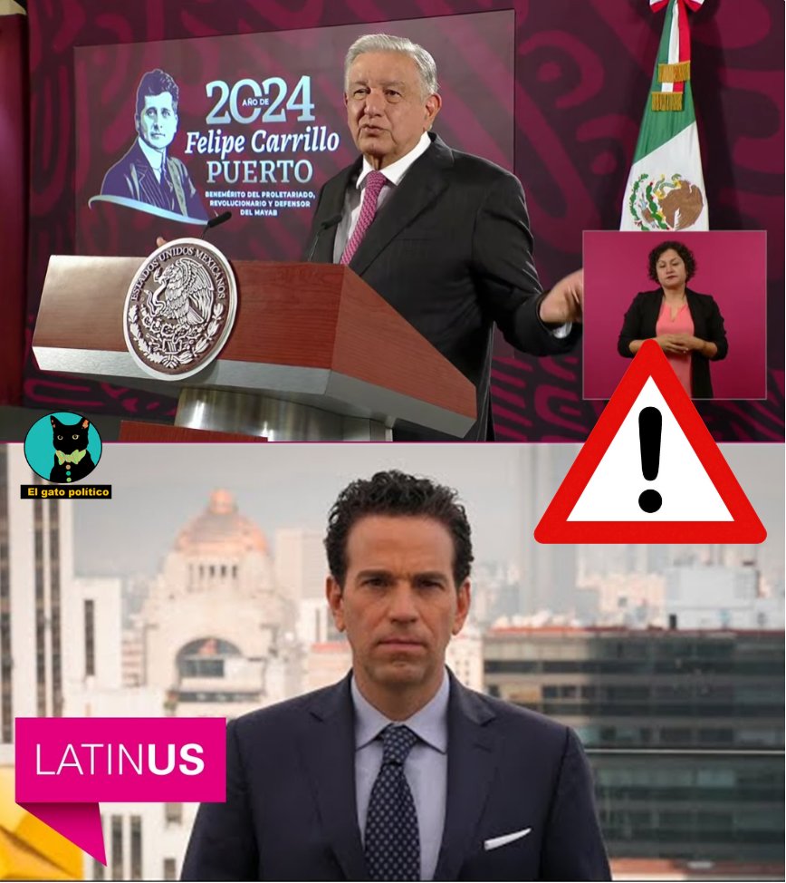 🔴🔴Eso sí calienta.
AMLO pone en su lugar a Lord Montajes y le pide no culparlo por su fracaso como periodista, ni por haber perdido su credibilidad, no lo va a reprimir:

"Es que leí algo que dijo que va a estar preparado, que no se prepare de nada, nosotros no somos