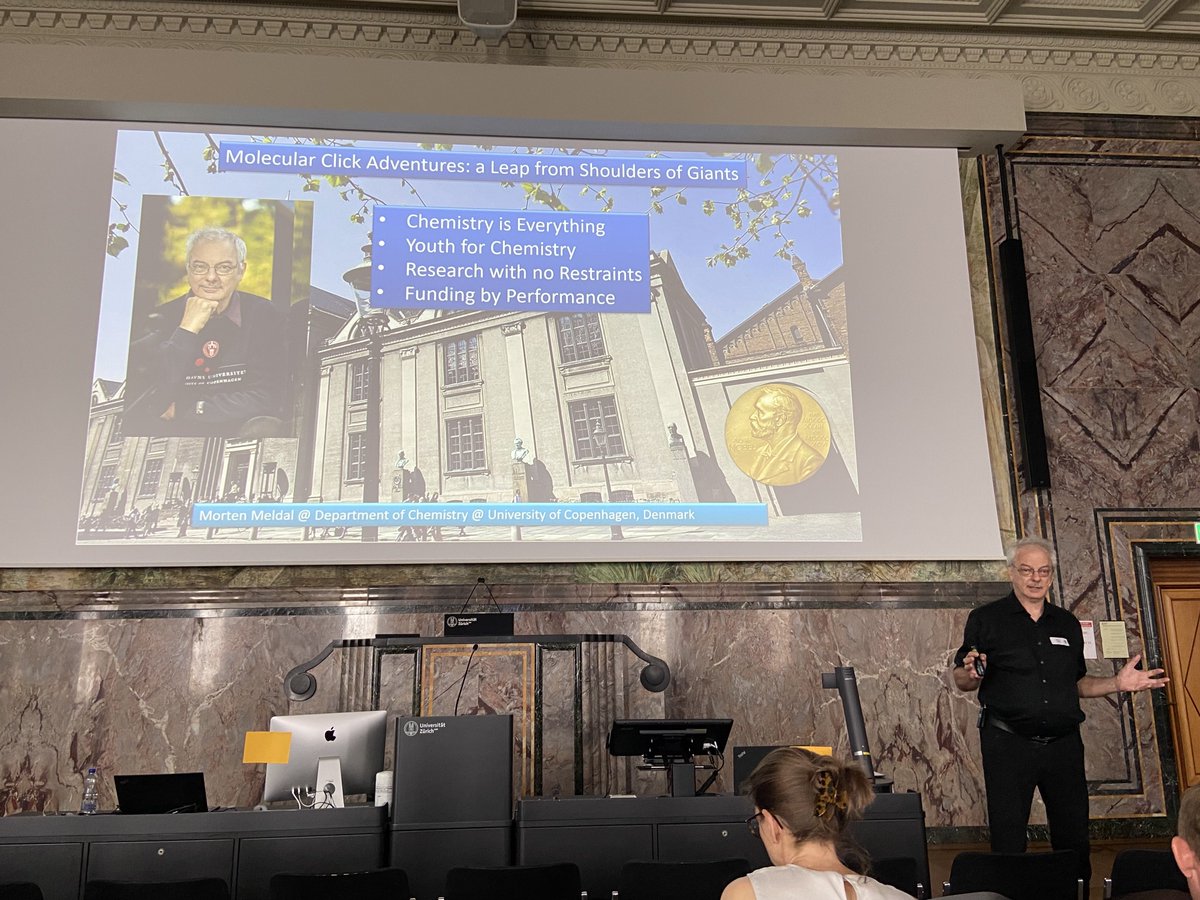 Nina Hartrampf (@ninahartrampf) on Twitter photo The PhD students of the <a href="/UZH_Chemistry/">UZH Chemistry</a> department did a fantastic job organizing this year’s ChemPosium - thank you so much! 🙏 In addition to attending the conference, our group also had the opportunity to spend some time with <a href="/MortenMeldal/">Morten Meldal</a> in the afternoon. 🤩 The PhD students of the <a href="/UZH_Chemistry/">UZH Chemistry</a> department did a fantastic job organizing this year’s ChemPosium - thank you so much! 🙏 In addition to attending the conference, our group also had the opportunity to spend some time with <a href="/MortenMeldal/">Morten Meldal</a> in the afternoon. 🤩