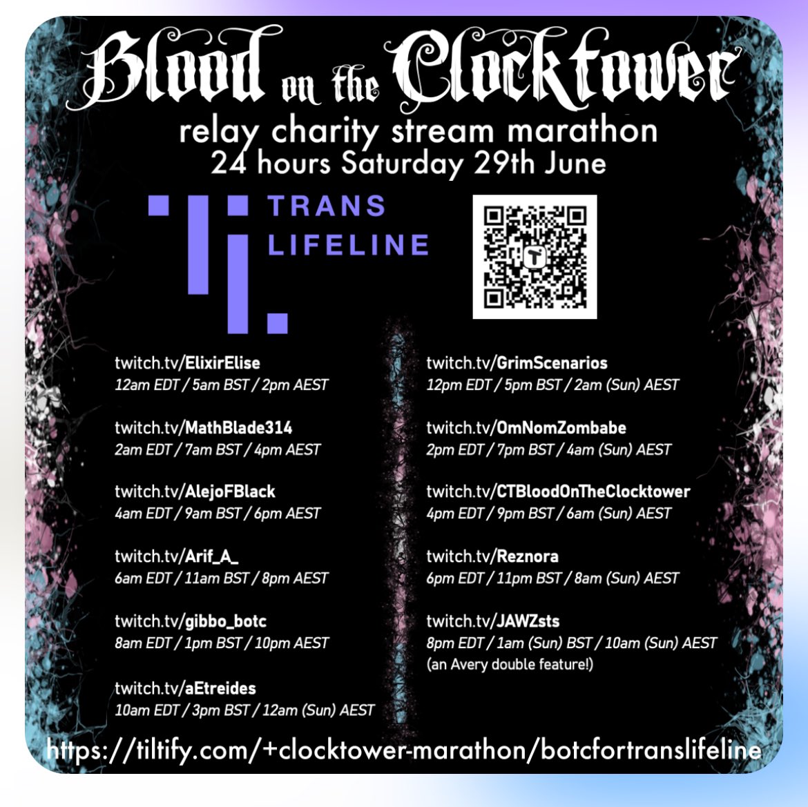 Starting at midnight tonight! Def check it out!
tiltify.com/+clocktower-ma…