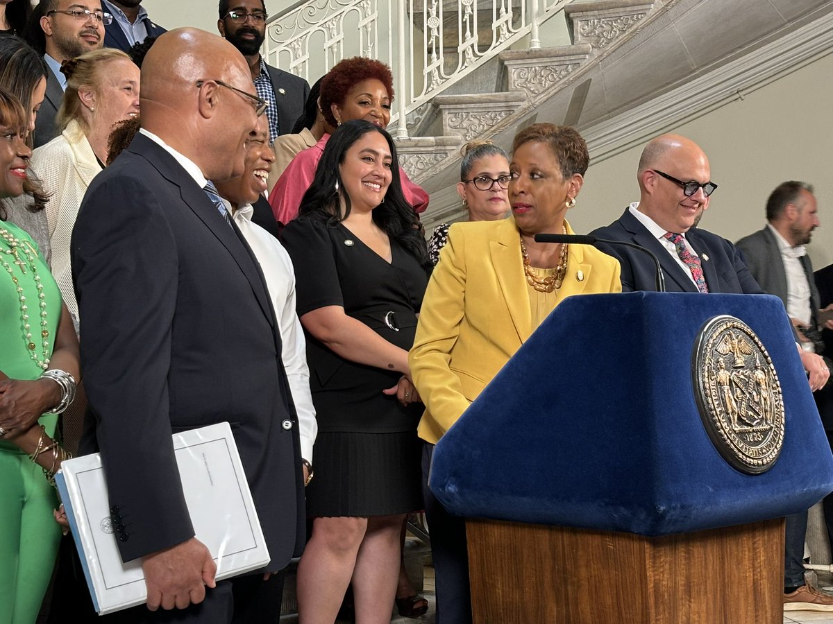 “We have taxied to the gate. We are ready to deplane, and the council did not have to go on autopilot,” Speaker Adrienne Adams says. subscriber.politicopro.com/article/2024/0…