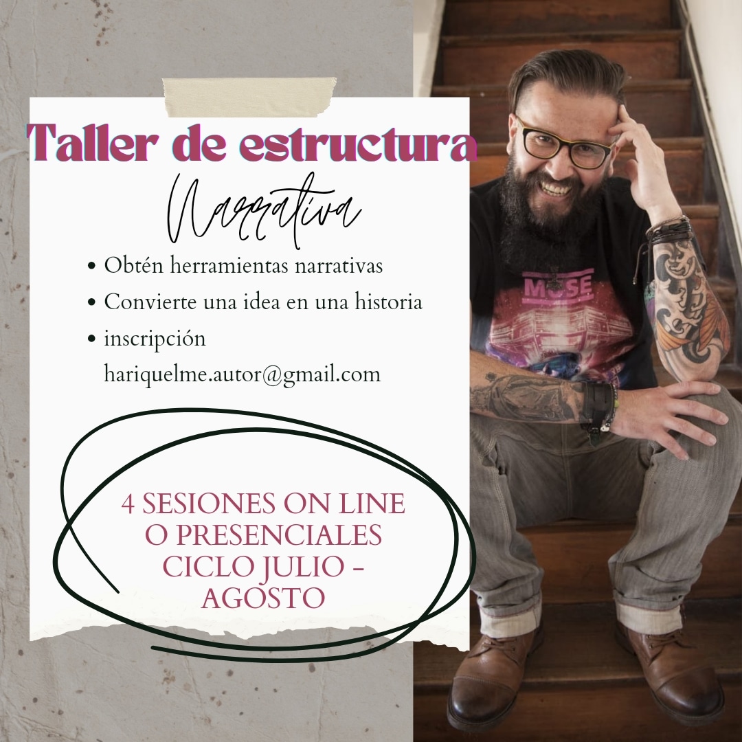 Cupos disponibles 

- ¿Quieres crear tu propia historia y no sabes cómo?
- ¿Ya tienes escrito algo y quieres revisarlo?
- ¿Quieres adquirir herramientas narrativas?

Escribe a hariquelme.autor@gmail.com y asegura tu cupo.

#tallerliterario #tallerescritura