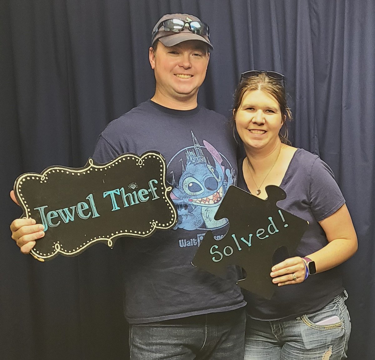 Keynundrum's tweet photo. Good starts lead to good endings when it comes to escaping Jewel Thief, and this duo had just that. Way to Go! Thank you for coming and we hope to see you soon for Murder Motel. https://t.co/VrY8e8Q9bq