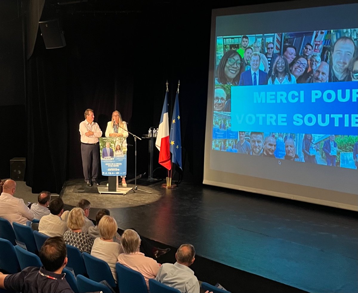 LaurentMazaury's tweet photo. RÉUNION DE FIN DE CAMPAGNE DU 1ER TOUR DES #ElectionsLegislatives2024 
Merci aux élus présents et à notre équipe mobilisée durant cette campagne. 
Dimanche 30 juin, votez pour un Député de terrain qui vous représentera et portera votre voix à l’Assemblée nationale ! https://t.co/aplkbW7eSO