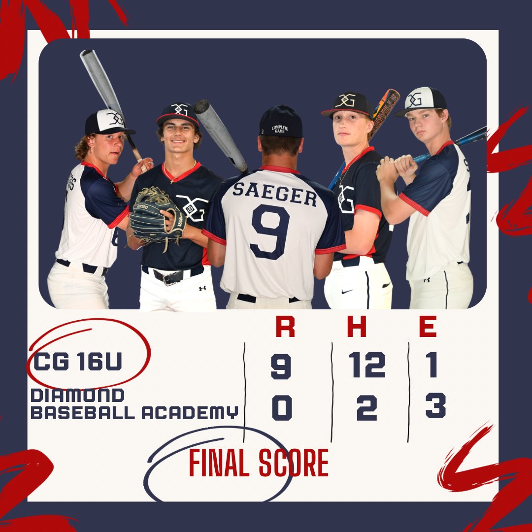 The bats were hot with Murray (2026 OJR) on the mound

Murray pitched 4 innings 
held Diamond to no runs at Big Show

Jacobson (2026 Phoenixville) pitched 1 inning in relief

Saeger 2-3 | 2 RBI
Weiss 3-3 | 3 RBI | HR
Romano 2-2 | RBI

Murray, Weiss &amp; Sedor all doubled
