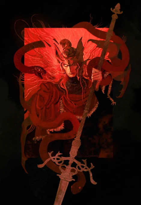 there's a big seasonal sale on inprnt right now and I've uploaded some of my latest work - for messmer enjoyers and ppl who asked for "The Gentle Death"!! check below <3 