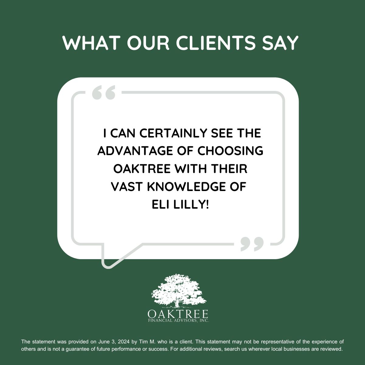OaktreeFA's tweet photo. We are so grateful for the trust of our clients! Thank you!
#clientreview #clientexperience https://t.co/YcjtF5ra3F