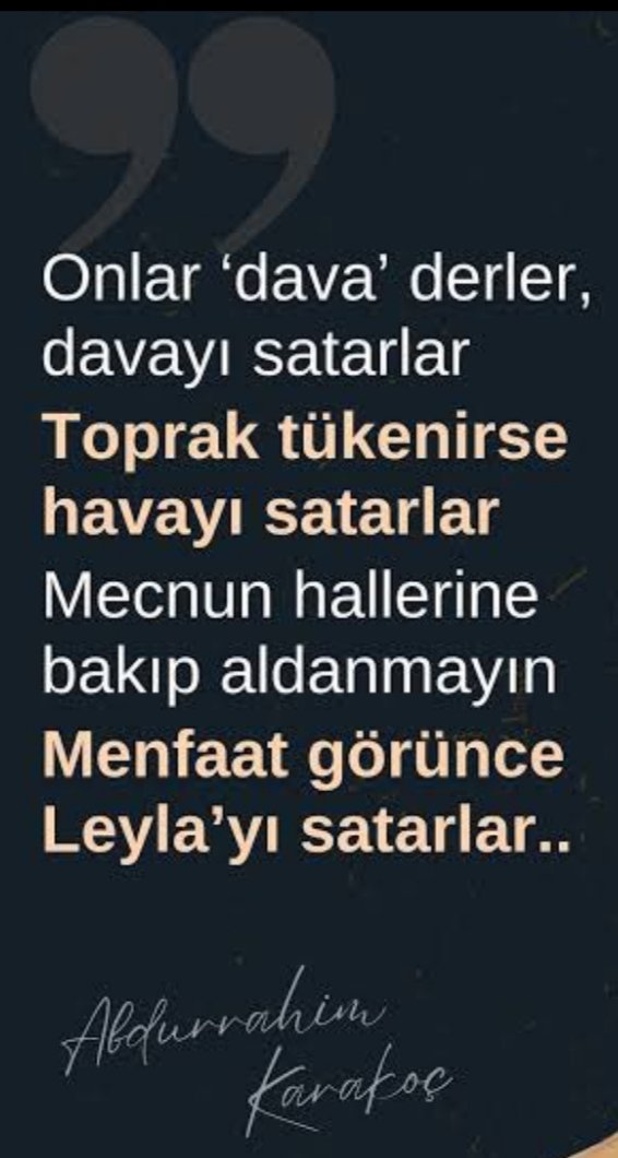 Leyla yı satıyorsa.!!
Kendini Mecnun sanan beklesin.?