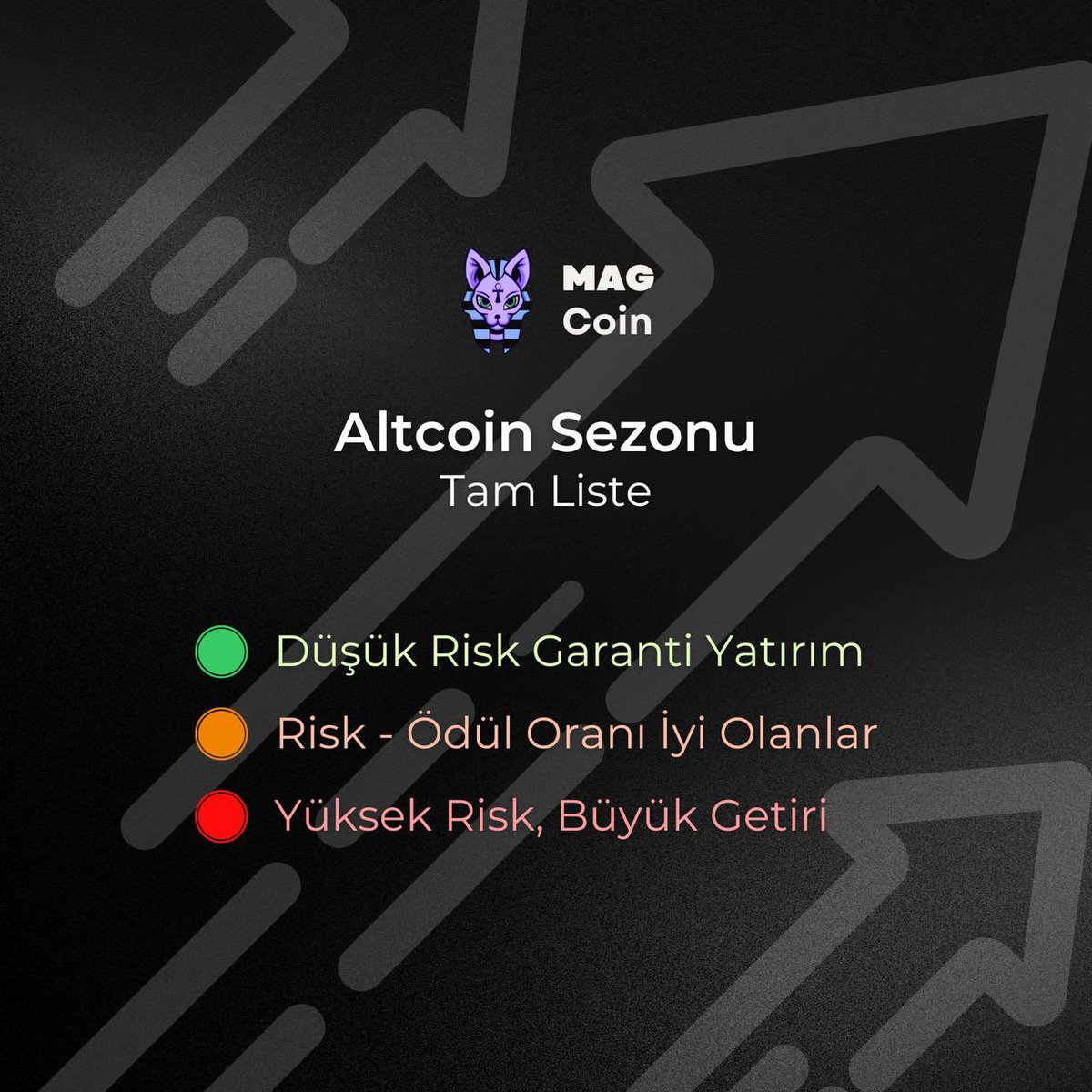 🚨 Altcoin Sezonu Potansiyel Listesi 🚨

#FED faiz indirimi beklentim var. Parasal hareketlilik başlayacaktır ve bu bizim için büyük bir fırsat. Sizler için ''RİSK'' oranlarına göre potansiyelli altcoinlerin uzuuuun bir listesini oluşturdum. Seç Beğen AL ! 🧵👇

🟩 Düşük Risk